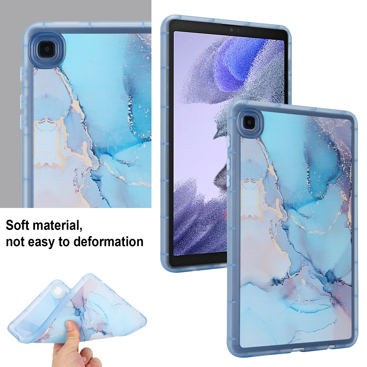 Tablet Case for Samsung Galaxy Tab A7 Lite 8.7-inch T220 T225 Marble Pattern Printing TPU Soft Skin Protective Cover Tablet Case for Samsung Galaxy Tab A7 Lite 8.7-inch T220 T225 Marble Pattern Printing TPU Soft Skin Protective Cover